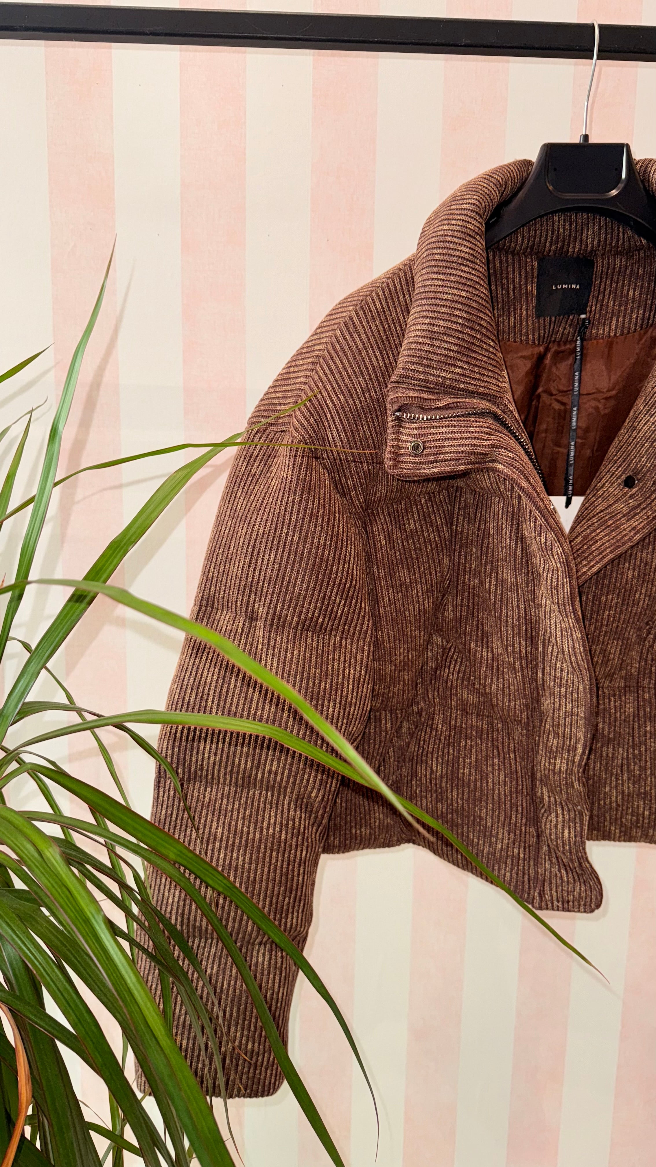 Piumino marrone Lumina