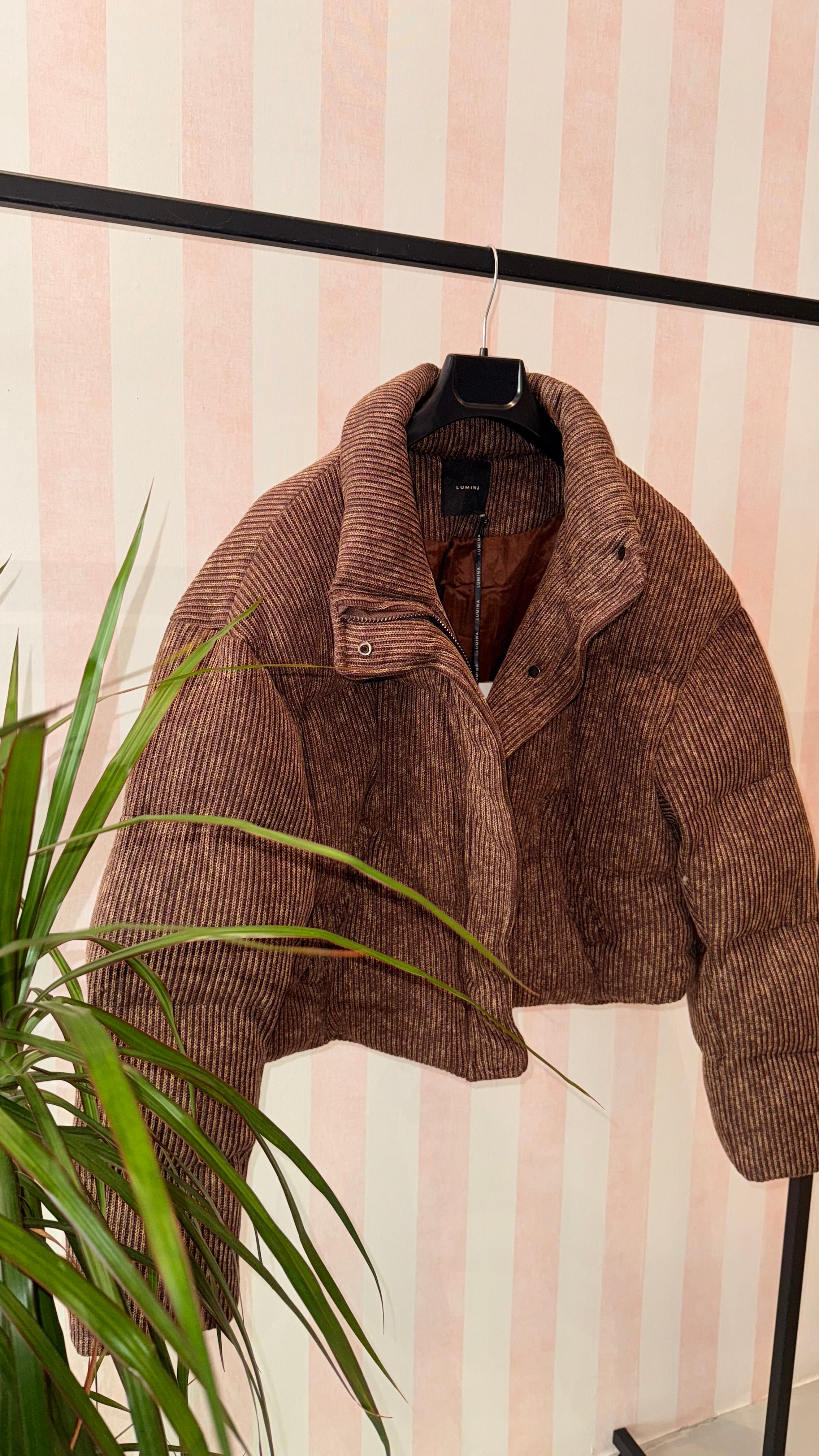 Piumino marrone Lumina