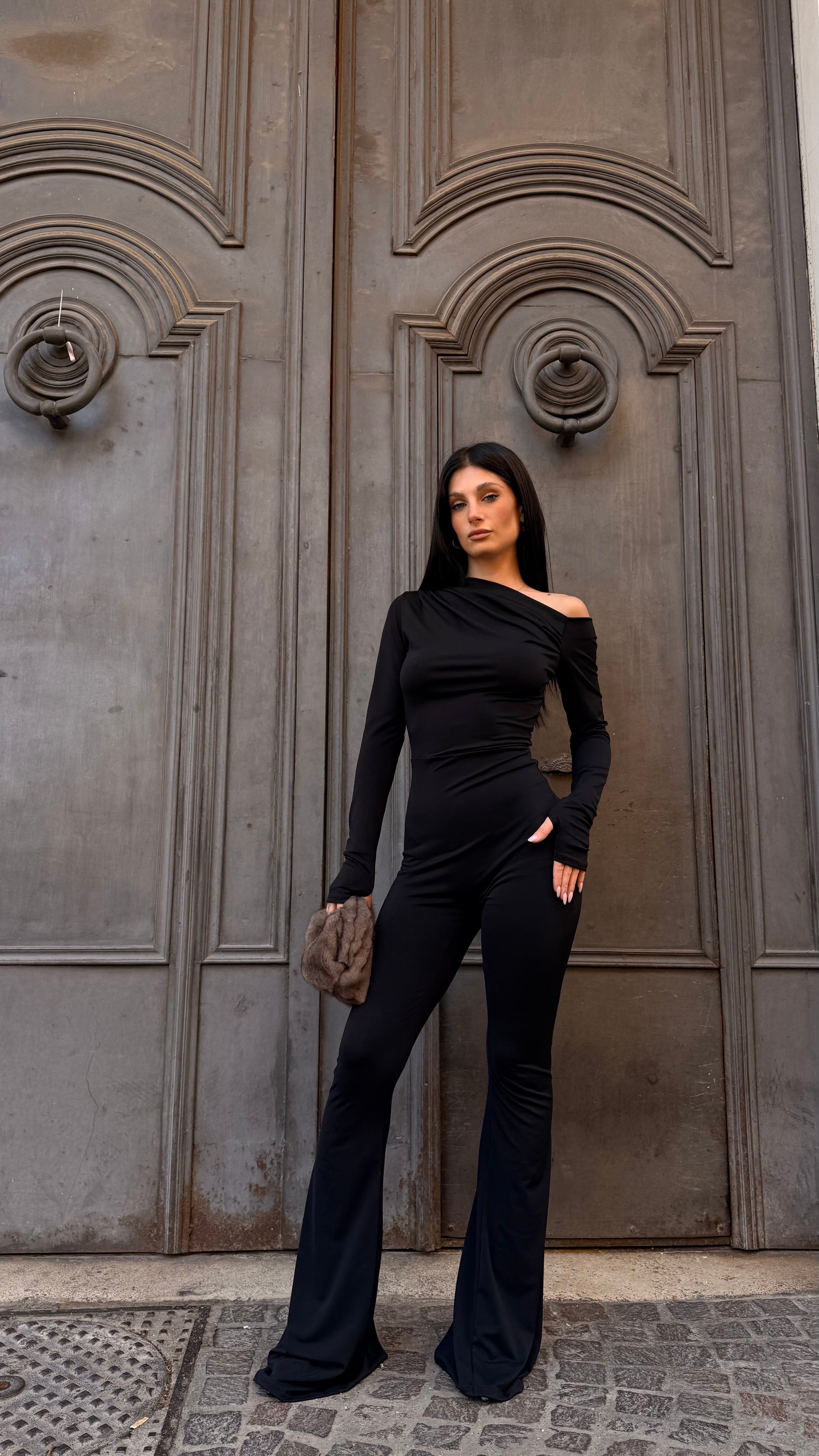 Tutina Nera Intera Elegante